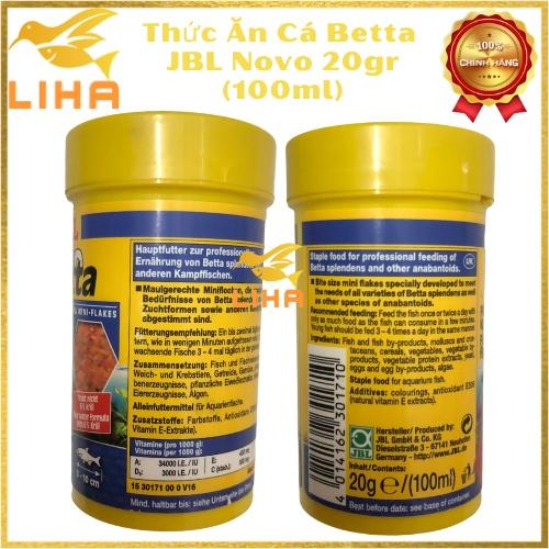 Thức Ăn Cá Đá JBL Novo Betta 20gr - Thức Ăn Cho Cá Betta, Cá Đá