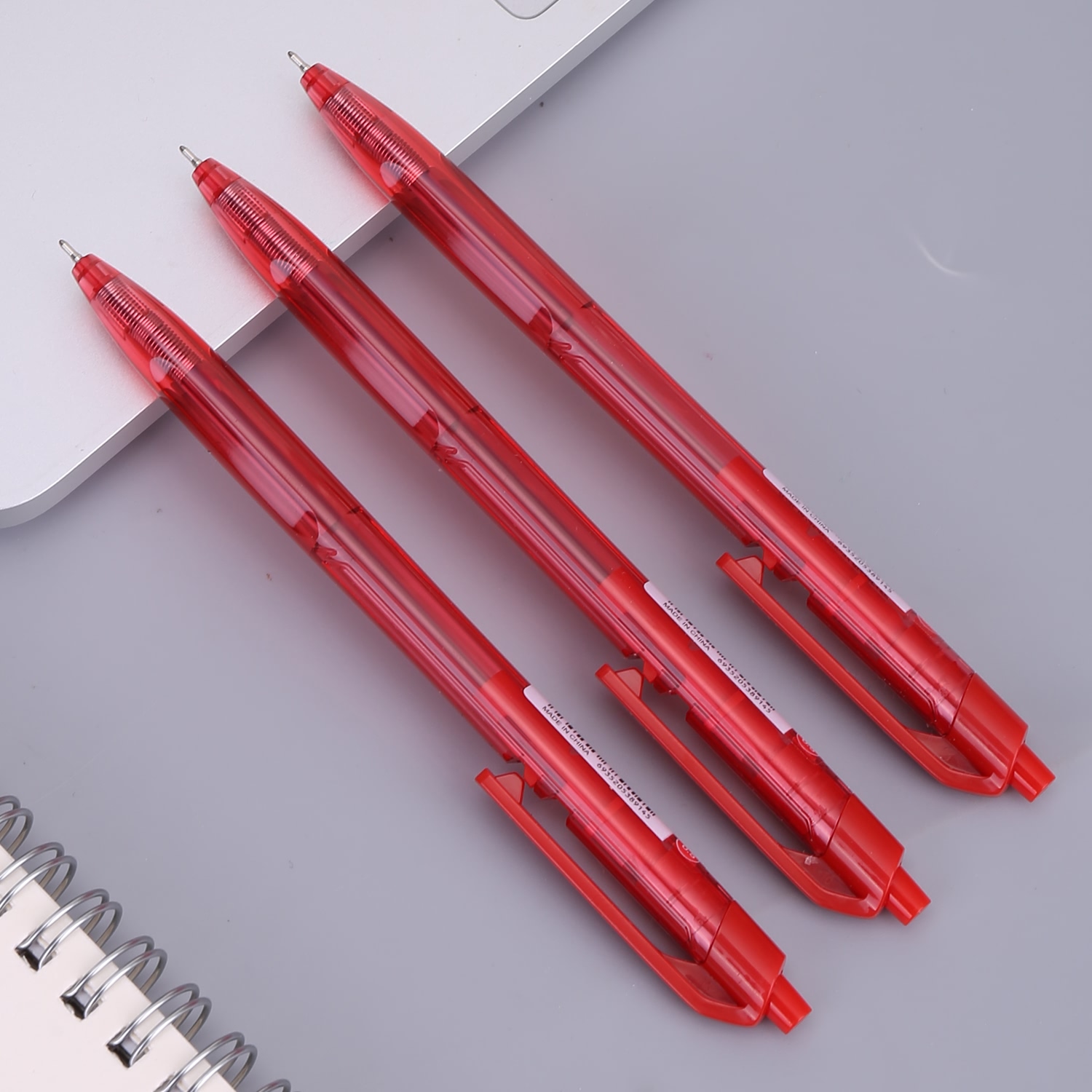 Bút bi dầu Deli - 0.5mm/0.7mm đầu bấm - mực Xanh/Đen/Đỏ -12 chiếc/hộp -EQ02030/EQ02130
