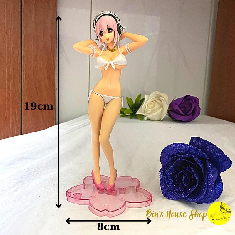 Mô hình đồ chơi nhân vật Super Sonico mặc Bikini cao 19cm