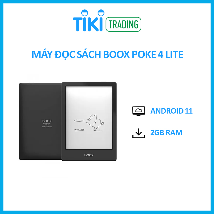 Máy đọc sách Boox Poke 4 Lite - Hàng chính hãng