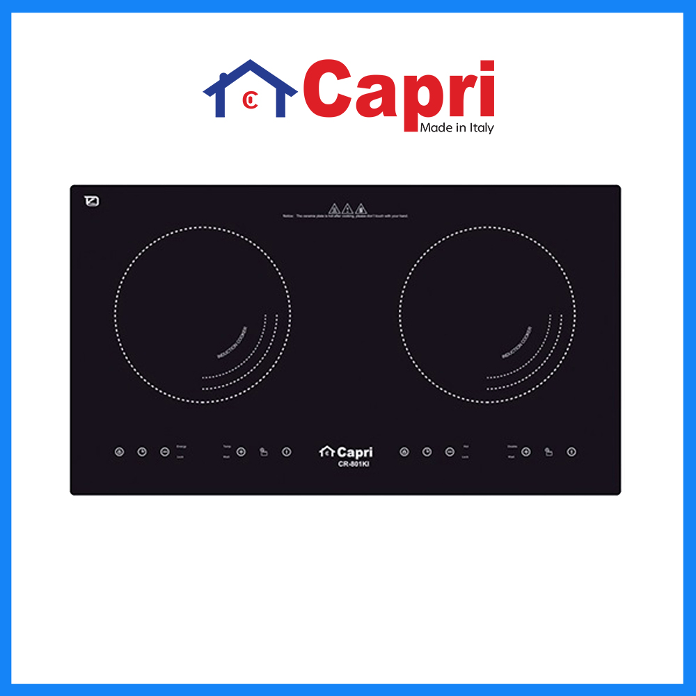 Bếp điện từ đôi Capri CR-801KI | Hàng chính hãng | Tiết kiệm điện