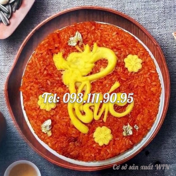 Bộ 3 khuôn silicon ép xôi, làm rau câu, socola, làm bánh Phúc Lộc Thọ loại 13 cm - Mã số 1233