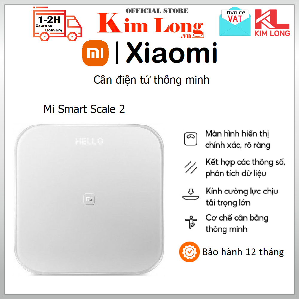 Cân sức khỏe Xiaomi Smart Scale 2 thông minh NUN4056GL - Hàng chính hãng