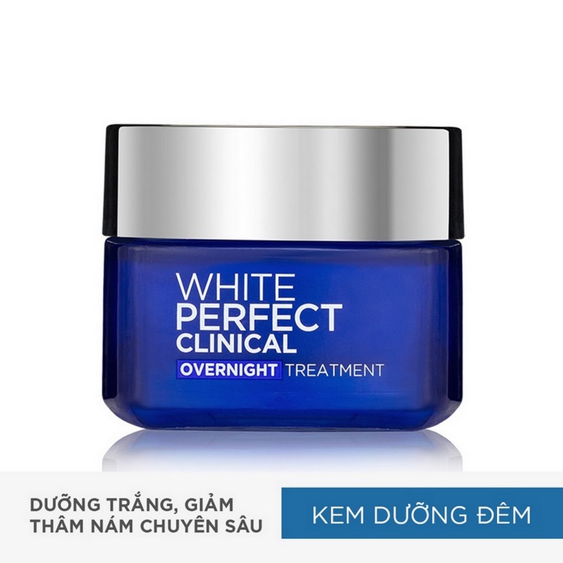 Combo kem dưỡng da trắng mịn và giảm thâm nám L'Oreal Paris White Perfect Clinical ngày và đêm (50mlx2)