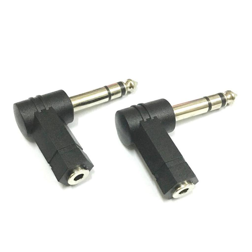 4x 6.35mm 1/4'' Male Plug to 3.5mm 1/8'' Female Jack Audio Adapter Connector