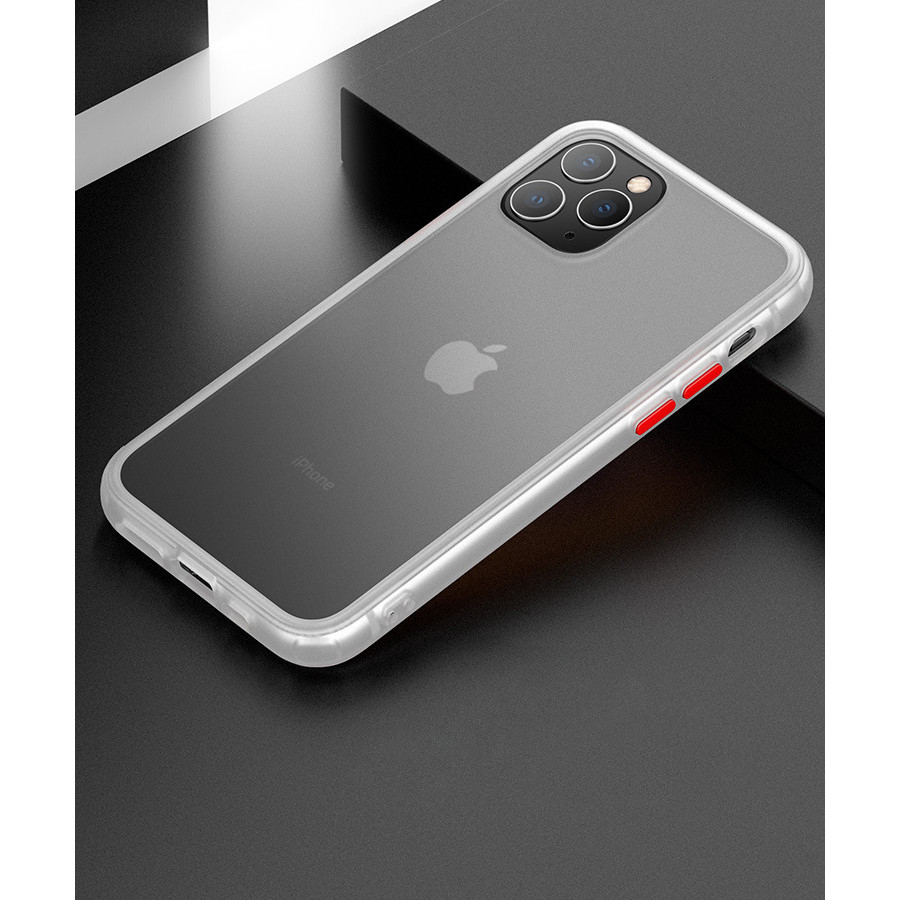 Ốp Lưng Trong Suốt Viền Shield Matte Color cho iPhone 11 Pro Max