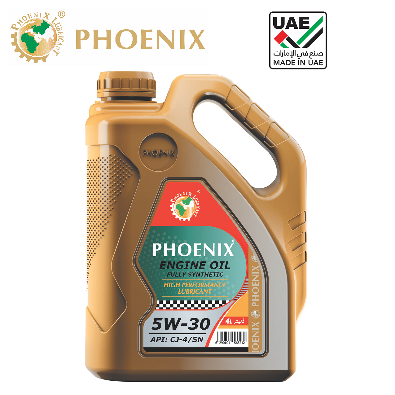 Dầu nhớt động cơ Phoenix 5W30 CJ-4/SN . Made in UAE
