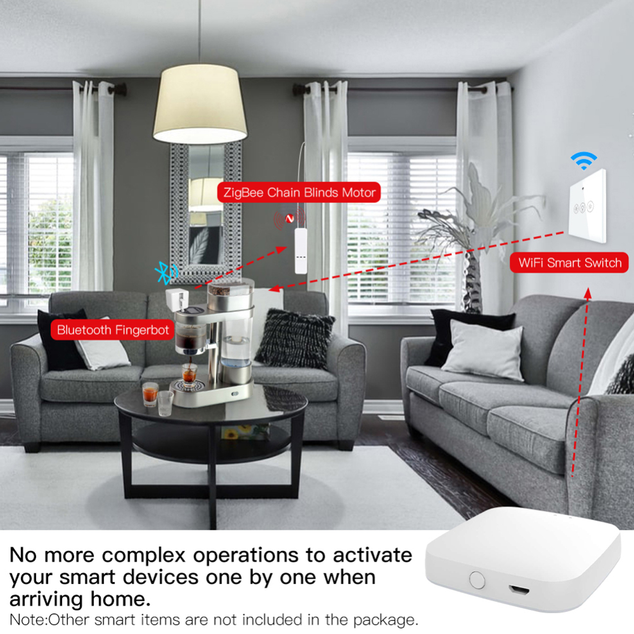 Bộ Điều Khiển Trung Tâm Cho Nhà Thông Minh Zigbee 3.0 Bluetooth Kết Nối Wifi Thông Qua App Tuya Smartlife - Hàng Chính Hãng