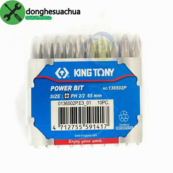 Mũi vít hai đầu bake PH2 Kingtony 136502P dài 65mm