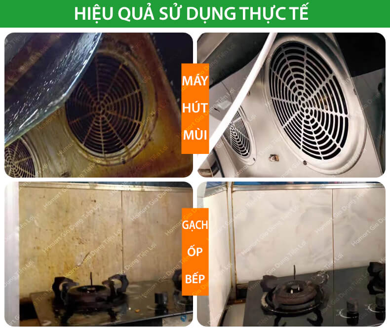 Nước Tẩy Dầu Mỡ Nhà Bếp Dạng Xịt Đa Năng Super Clean 6in1 500ml Hàng Nội Địa Chất Lượng Cao