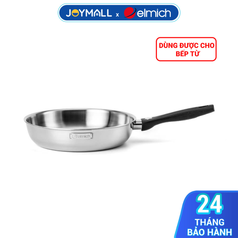 Chảo cạn inox nguyên khối Elmich Basic EL-2840IN nhiều size, Hàng chính hãng, bắt từ nhanh mọi bếp - JoyMall
