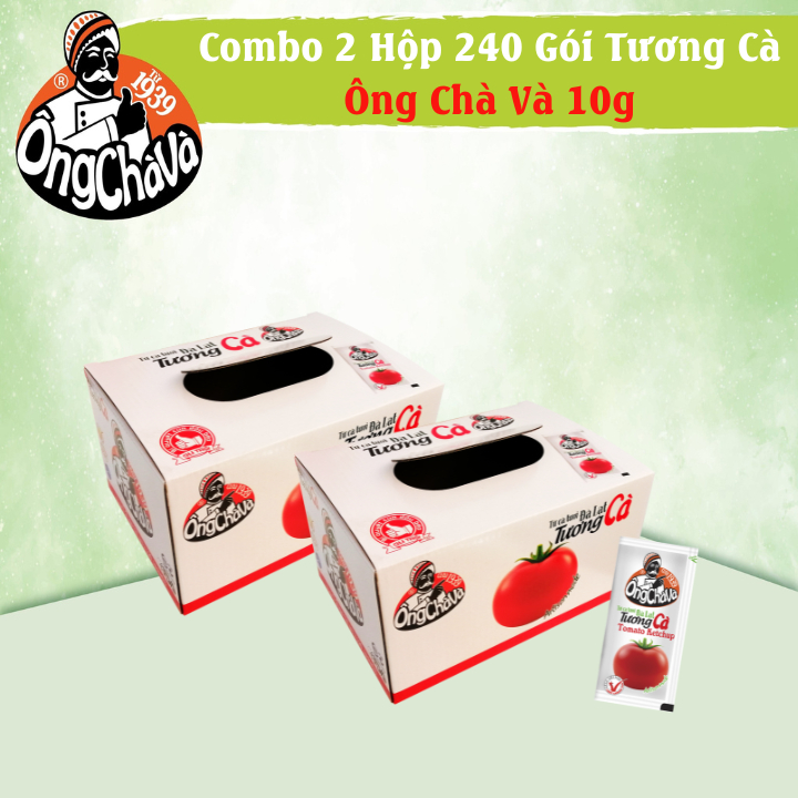 Combo 2 Hộp 240 Gói Tương Cà Ông Chà Và 10gr (Tomato Ketchup)