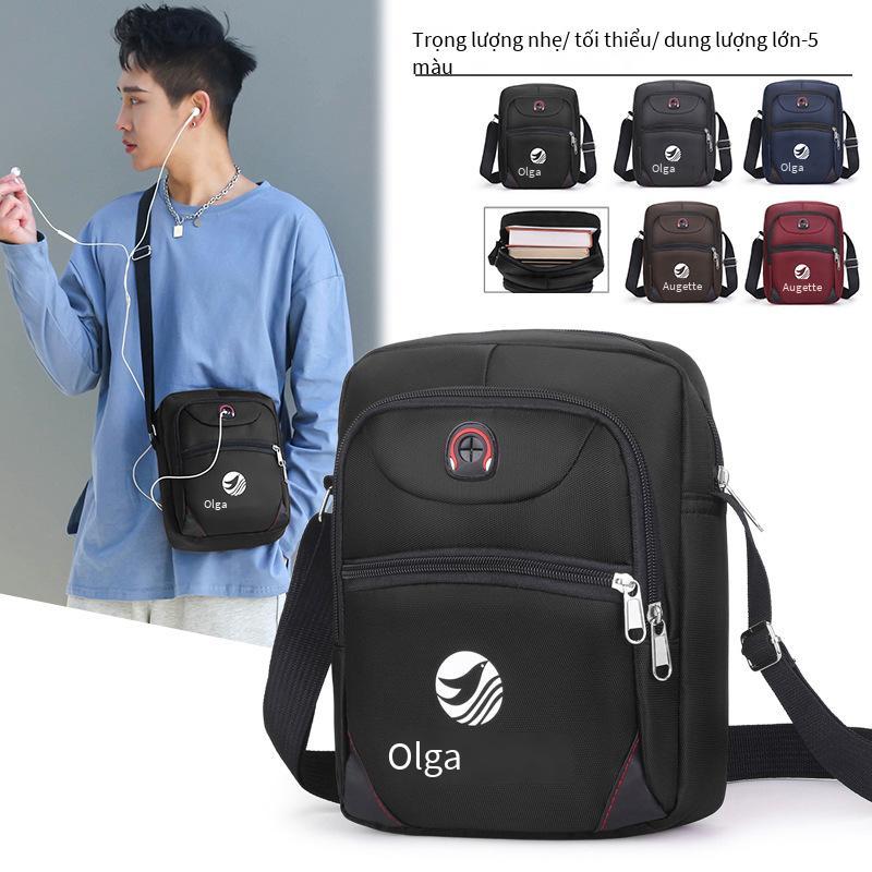 Phong cách mới nhất vải Oxford mới đơn giản túi đeo vai di động ngoài trời túi đeo chéo đa chức năng túi thể thao nam thời trang