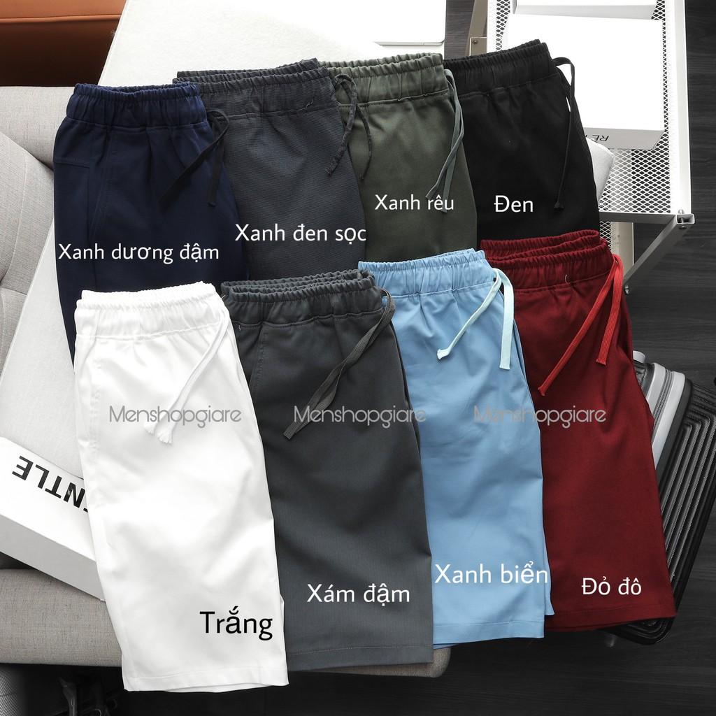 QUẦN SHORT KAKI LƯNG THUN NAM CO GIÃN - HÌNH THẬT