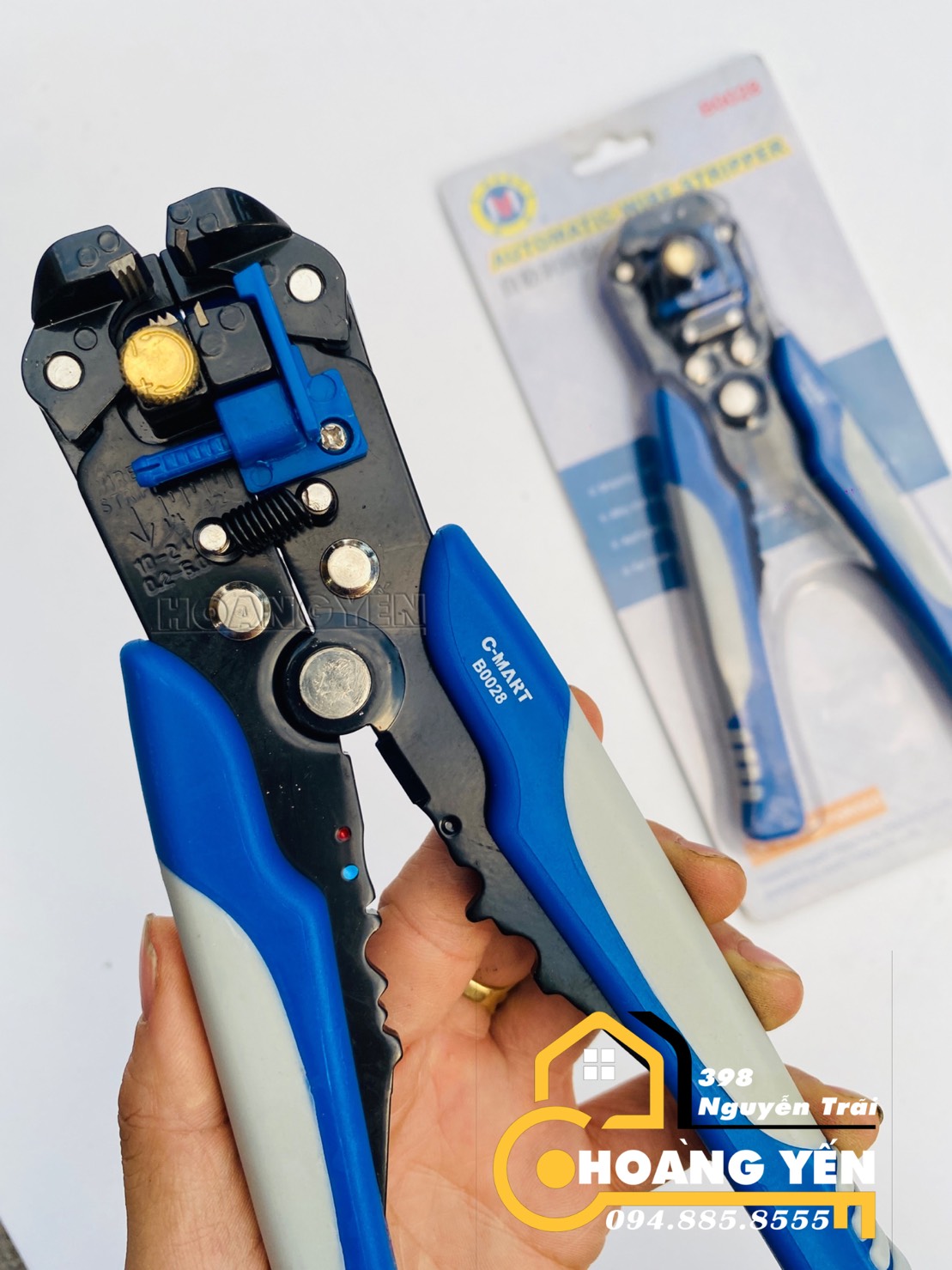 Kìm Tuốt, Kềm Cắt Dây Điện Tự Động C-mart B0028 từ 0.2~1.5m²