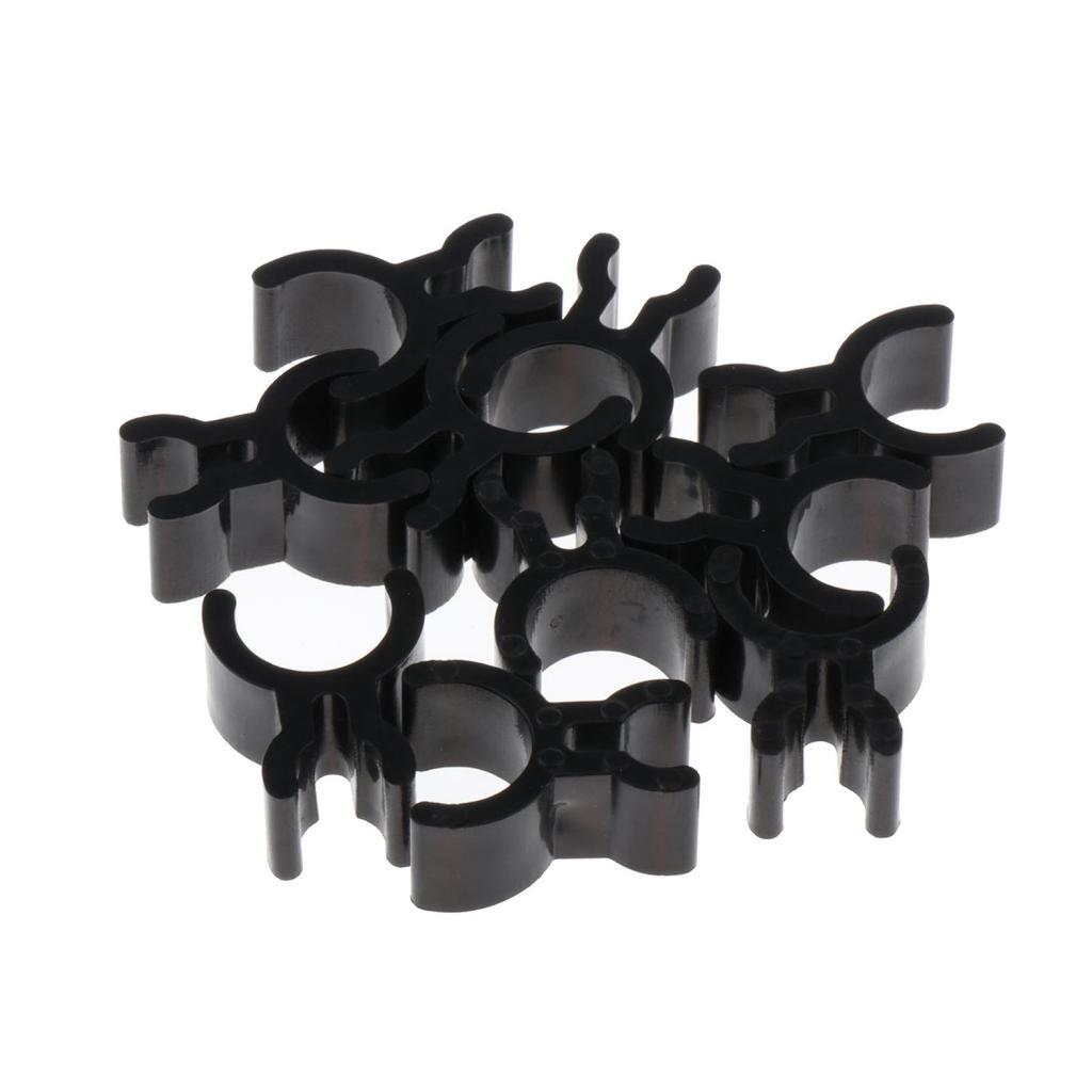 10pcs/set Black Durable French Horn Pencil Clips Make Notes Fits Inside Pipe
