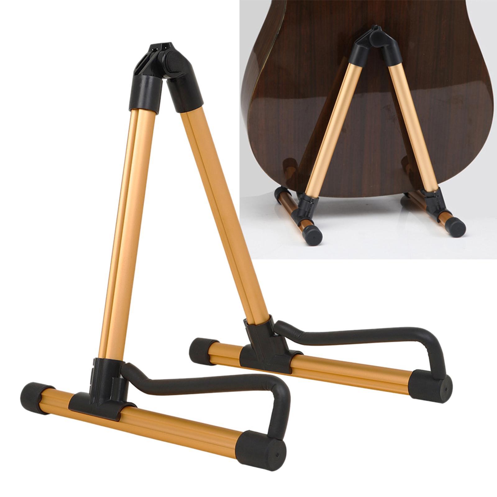 Aluminum alloy guitar floor stand holder Golden