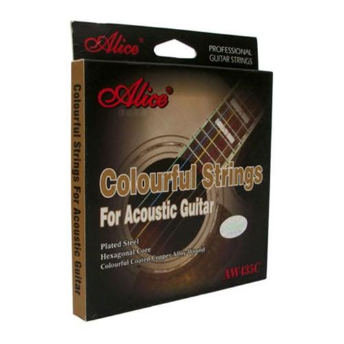 Dây đàn guitar acoustic Alice AW435C(màu) - SOLG