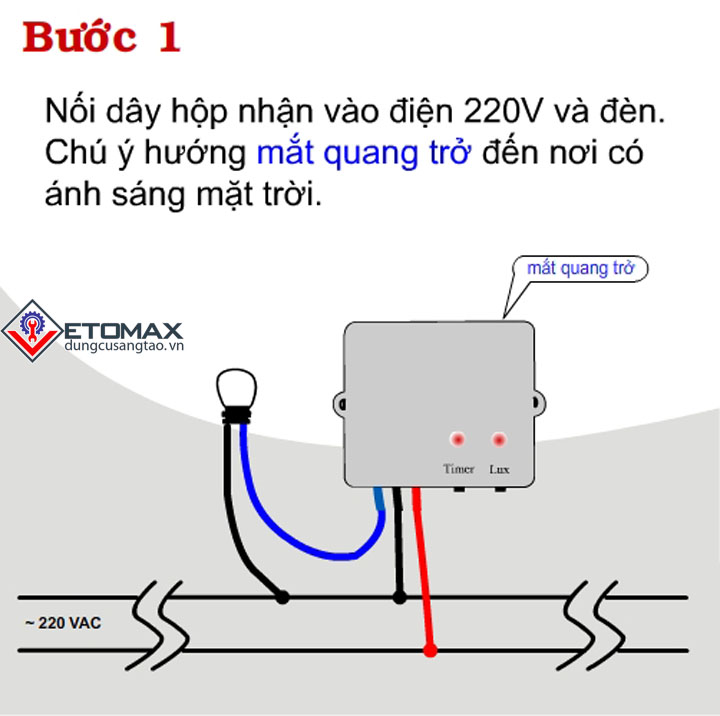 Công tắc cảm biến ánh sáng ST01