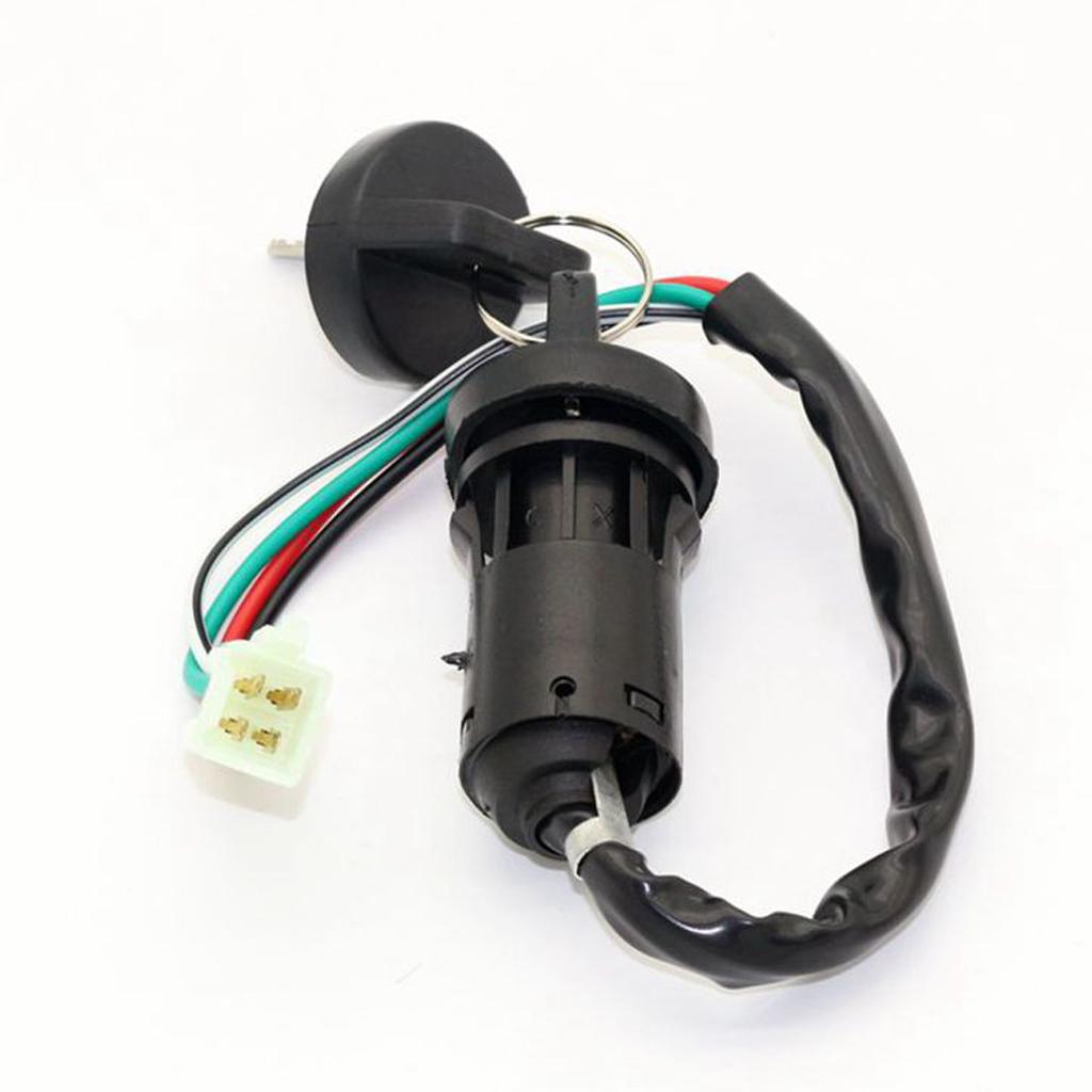 KEY IGNITION SWITCH Mini ATV QUAD POCKET DIRT Chopper Pit BIKE 4 WIRE