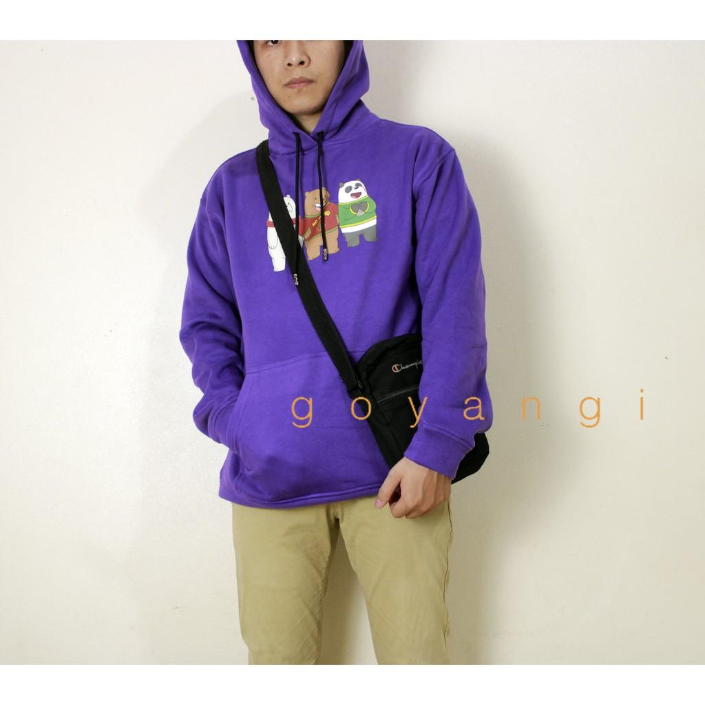 Áo hoodie we are bears gấu brown vải nỉ 3 màu hồng đen tím