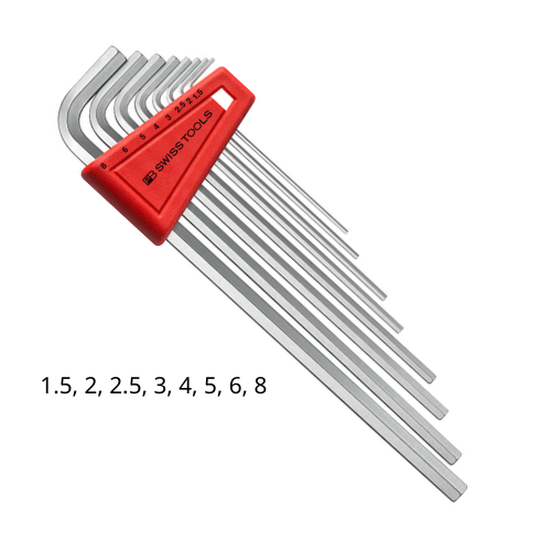 Bộ Lục Giác PB Swiss Tools 211.H-8 Gồm 8 Chiếc Size 1.5-8.0 mm Sản Xuất Tại Thụy Sỹ