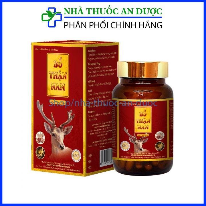 Tăng cường sinh lý nam Bổ Thận Nam giảm xuất tinh sớm , yếu sinh lý hộp 30 viên che tên sản phẩm