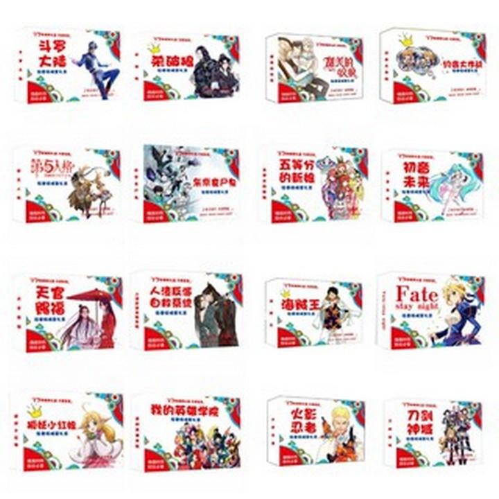Hộp quà tặng anime Gotoubun no Hanayome Nhà Có Năm Nàng Dâu có poster postcard bookmark