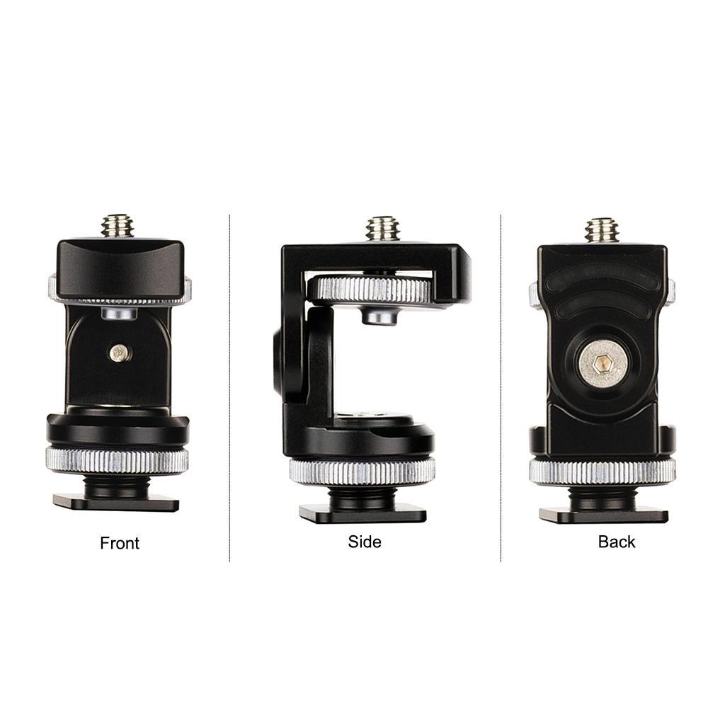 Bộ điều hợp góc chụp có thể điều chỉnh với giá treo vít 1/4 inch cho video bằng hợp kim nhôm