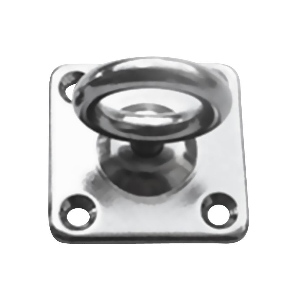 316 Stainless Steel Swivel Square Pad Eye Plate Boat Rigging Hardware 6mm