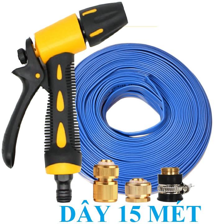 Bộ dây vòi xịt ️bơm nước phun sương️ , tăng áp 3 lần, loại 15m 206319 đầu đồng,cút đồng+ đai