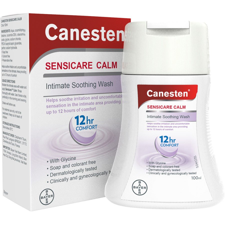 Dung dịch vệ sinh phụ nữ CANESTEN SENSICARE CALM (100ml)