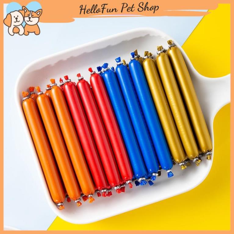 Combo 10 chiếc xúc xích cho chó mèo bổ sung dinh dưỡng