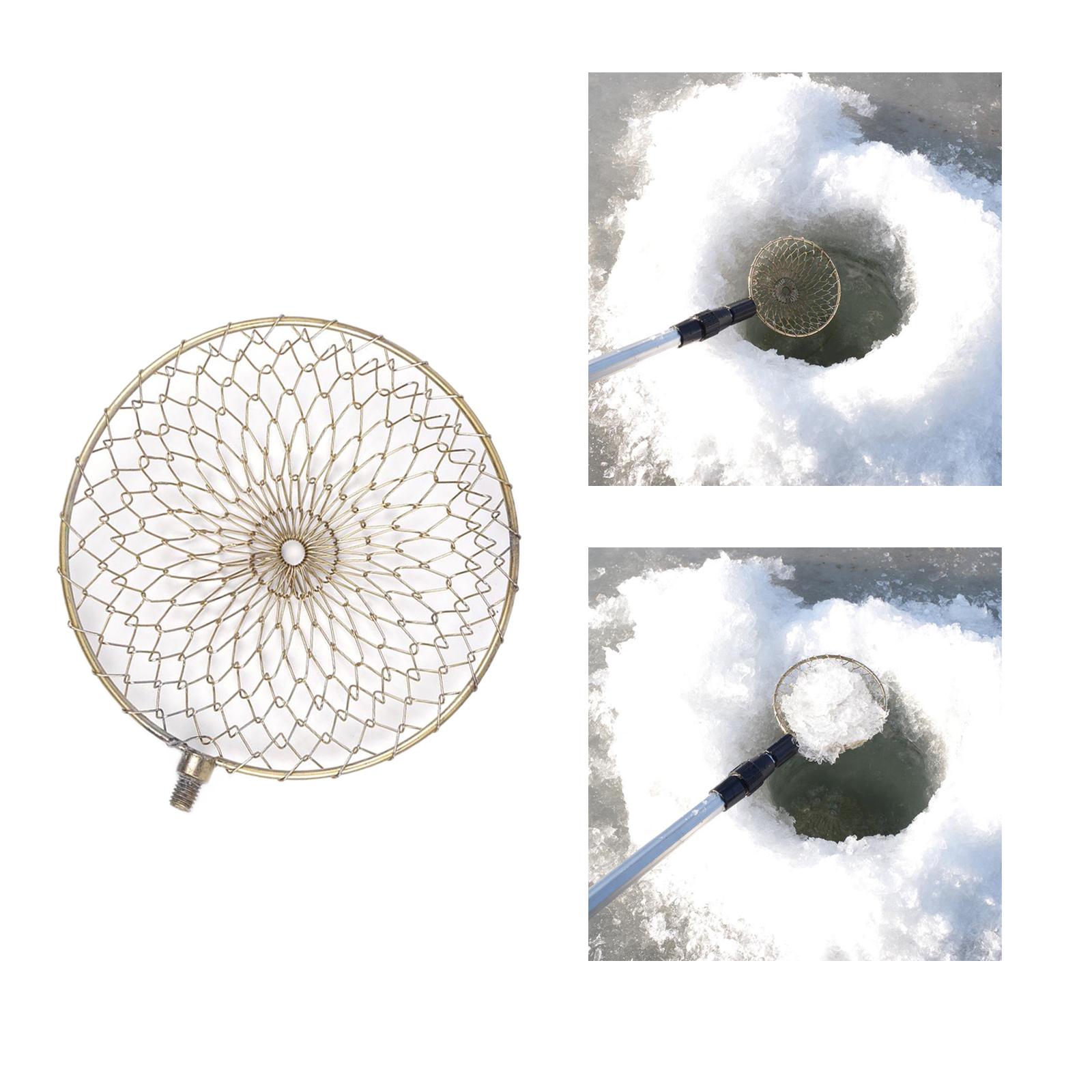 Stainless Steel/Iron Round Frame Fishing Landing Net Head 10/13cm fit Universal Pole Handle Carp Coarse Sea Fishing Tackle Accessories