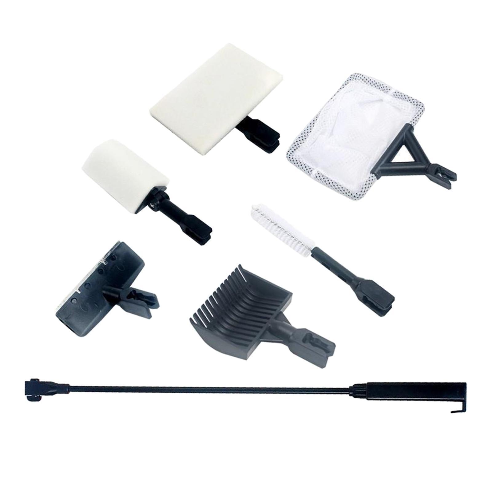 6 in 1 Aquarium Fishing Tank Cleaning Tool Set Cleaner Non Telescopic