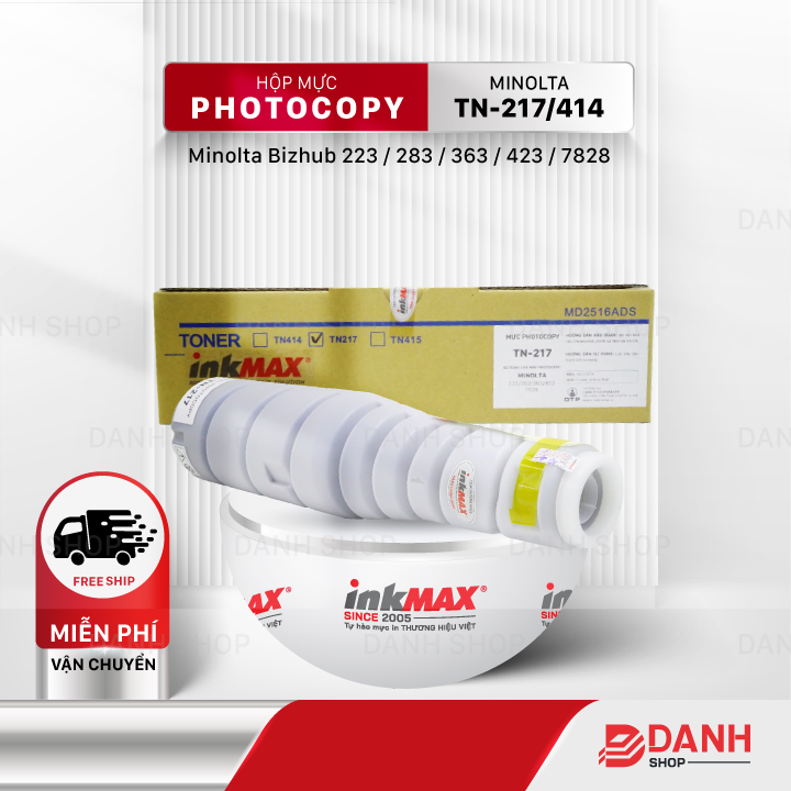 Hộp mực TN-217-inkMAX cho máy Photocopy Minolta Bizhub 223 / 283 / 363 / 423 / 7828 - Hàng chính hãng