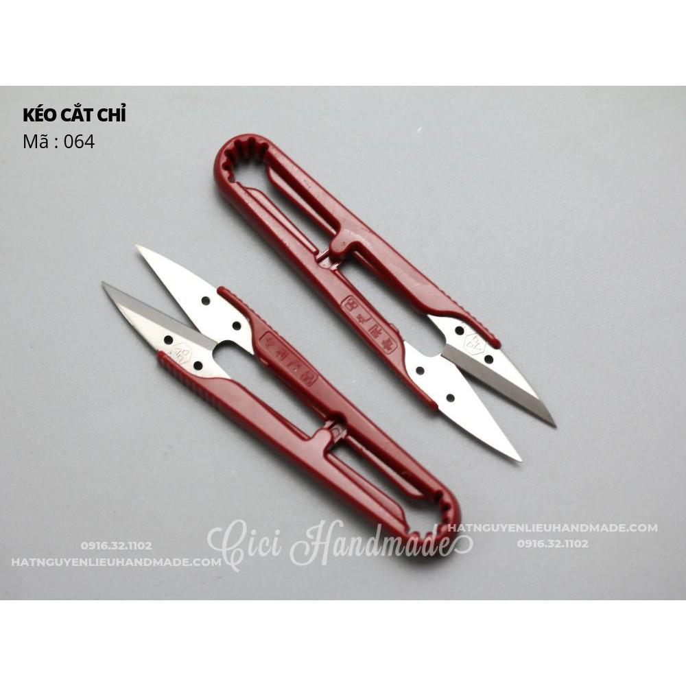 KÉO CẮT CHỈ BẤM CHỈ THỪA MÀU ĐỎ LOẠI XỊN CHẤT LIỆU THÉP