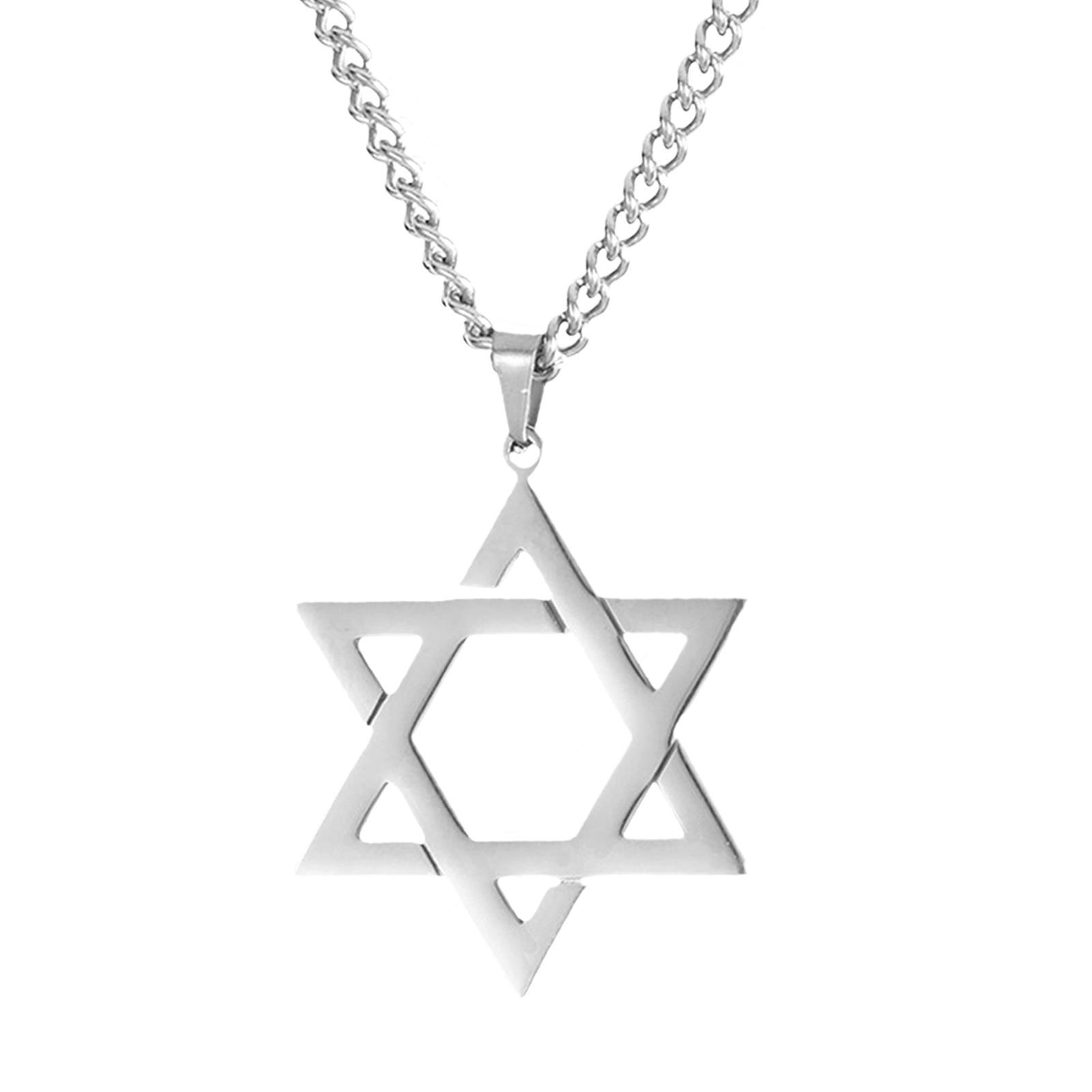 Star of  Necklace Unisex Fashion 23inch Punk for Men Women Couples