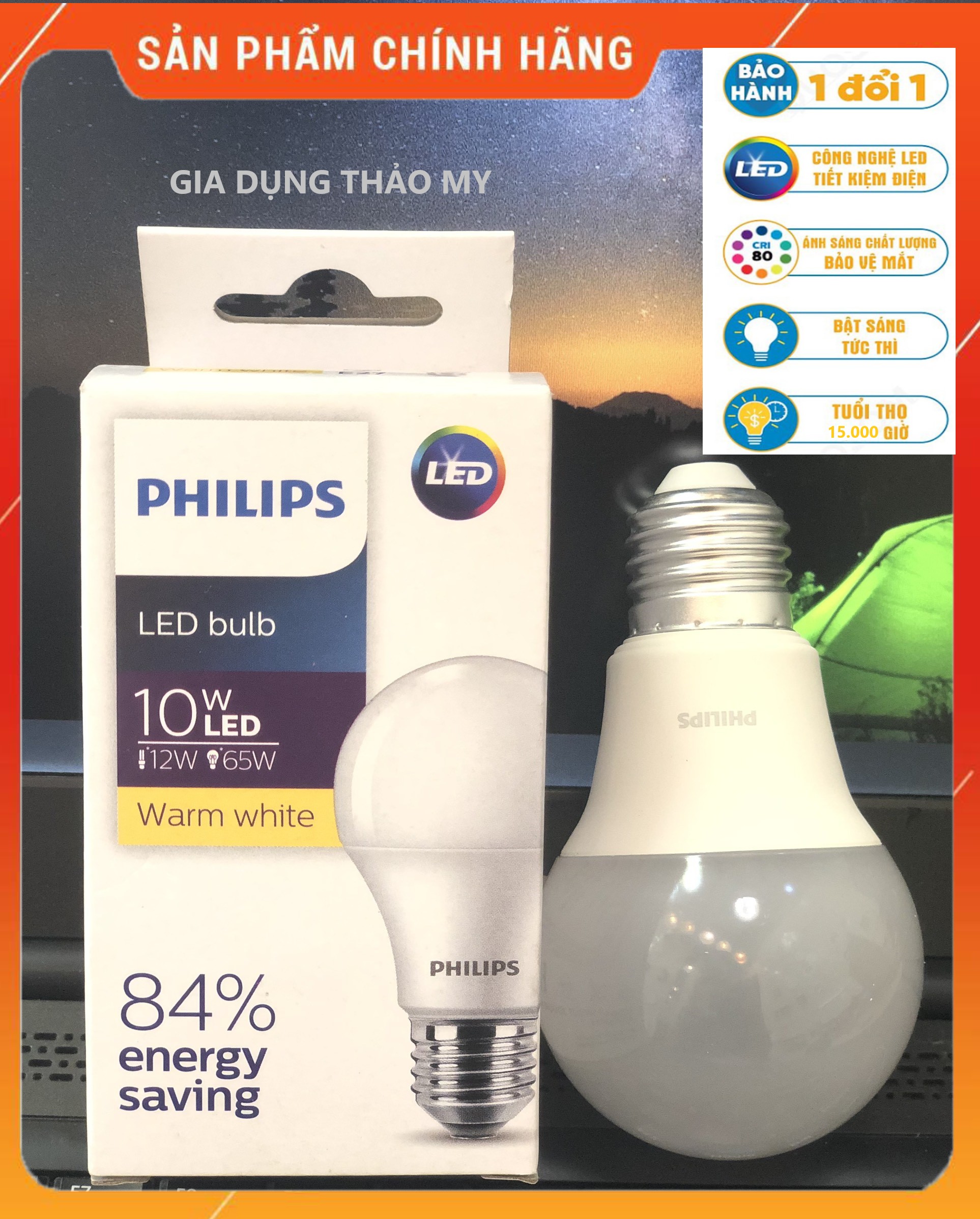 [HN] Bóng đèn Philips LED Bulb Ecohome - Hàng Chính Hãng - Tiết Kiệm Điện, Tuổi Thọ Cao