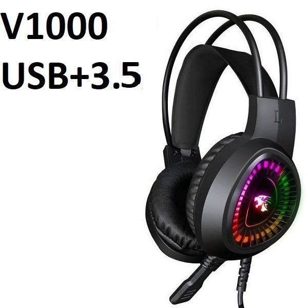 Tai nghe chuyên game Led V1000 jack 3.5 (7.1)  + USB