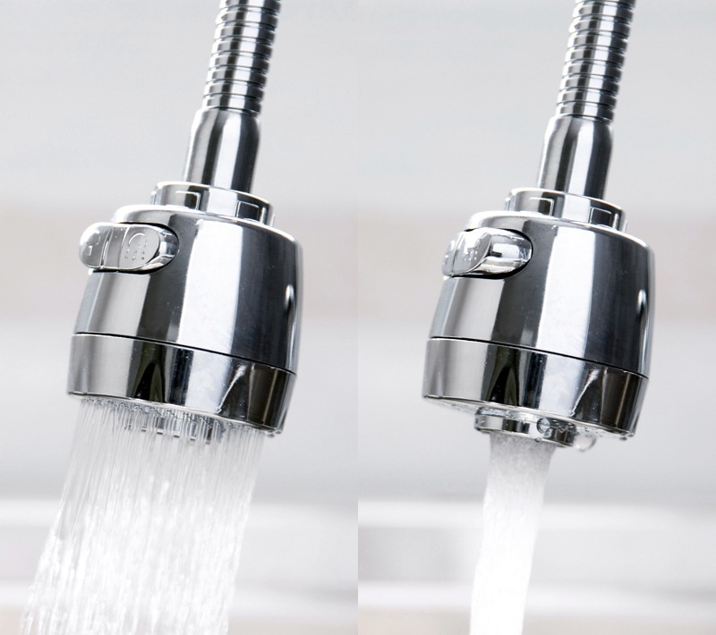 Đầu Vòi Xoay 360 Inox Có 2 Chế Độ Bật Nước Rửa Mọi Thứ, Mọi Ngóc Ngách Trong Bồn Rửa Bát Một Cách Tiện Lợi, Dễ Dàng