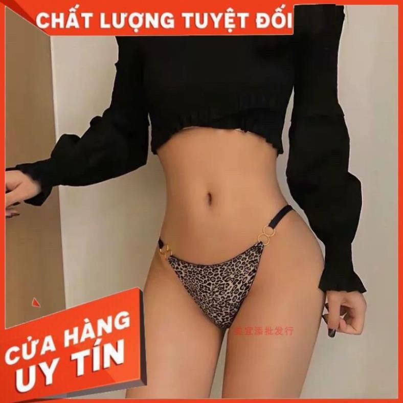 Quần Lót Nữ ️Quần Lót Su Sexy Phối Họa Tiết Dây Hông Gợi Cảm Quyến Rũ S1366