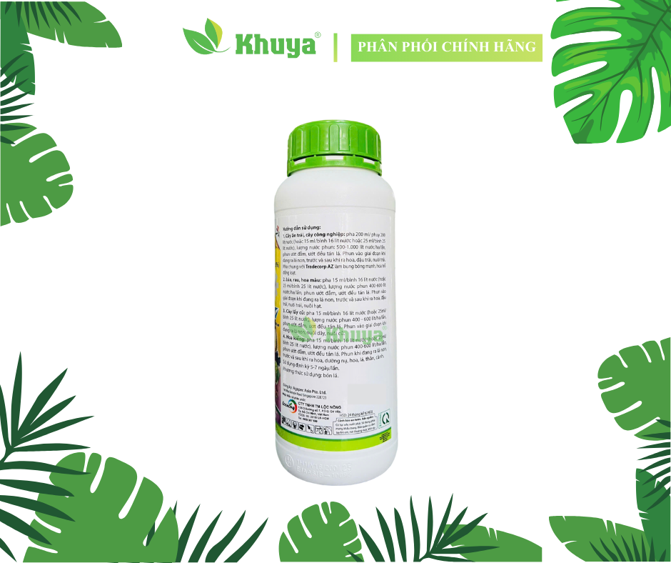 Phân bón lá trung vi lượng Boramin Ca 1 lít Cứng cây - Tăng đậu trái