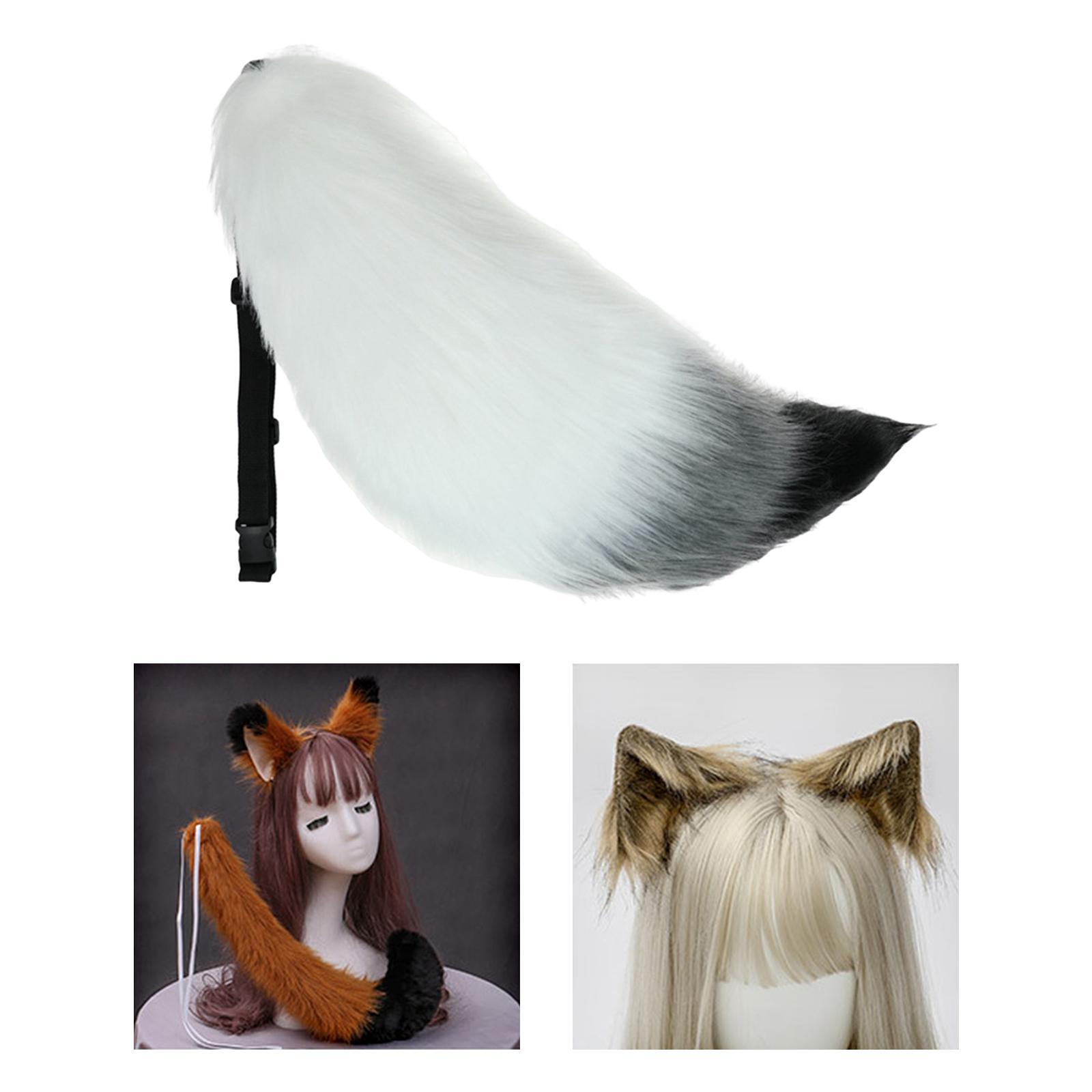 Faux Furry Fox Long Tail  Animal Big Tail Cosplay Prop Costume
