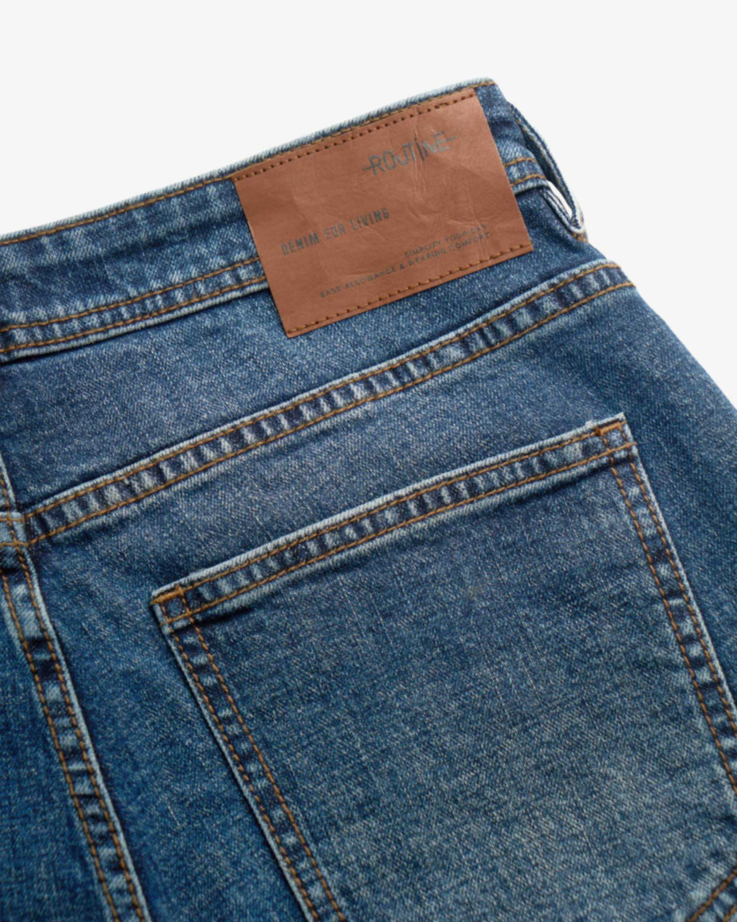 Quần jeans nam ROUTINE form Slim màu Xanh đậm- 10F24DPA011 | LASTORE MENSWEAR