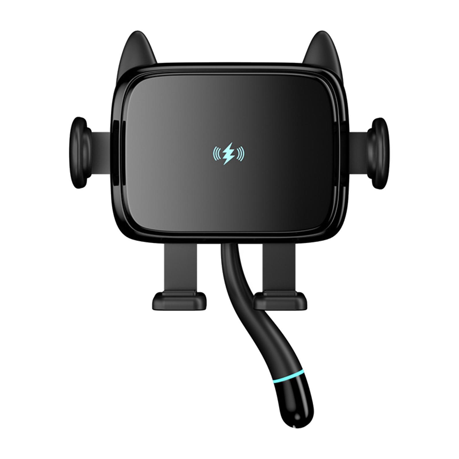 Cat Shape Wireless Car Charger Air Vent Mount Smartphone Holder