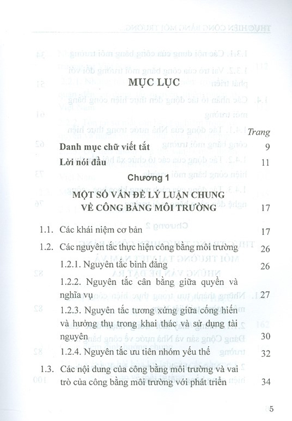 Thực Hiện Công Bằng Môi Trường Tại Việt Nam Hiện Nay - Một Số Vấn Đề Lý Luận Và Thực Tiễn (Sách Chuyên Khảo)