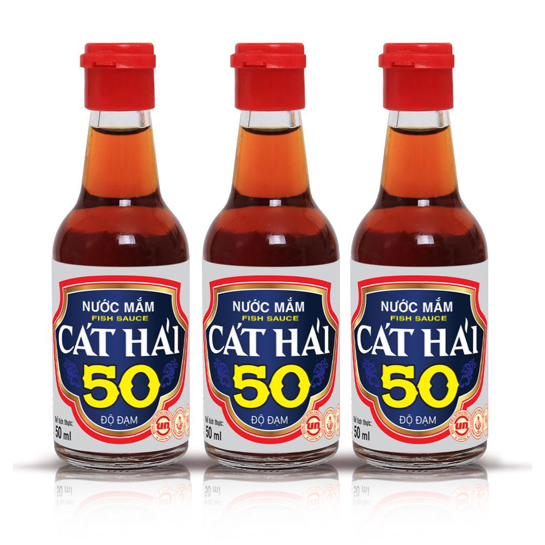 Nước mắm Cát Hải 50 Độ Đạm chai 50ml