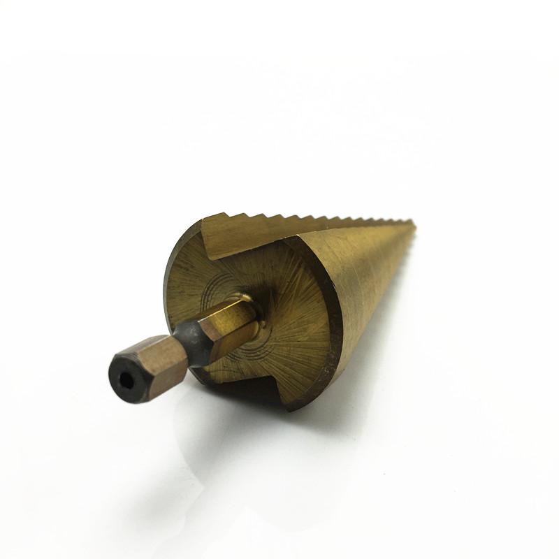Titanium HSS Step Drill 4-20/22/32MM 6-25/35MM Hex Shank 1/4 Hole Drilling Tool