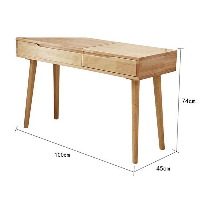 Bộ bàn trang điểm vân gỗ đa năng (100x74x45cm)